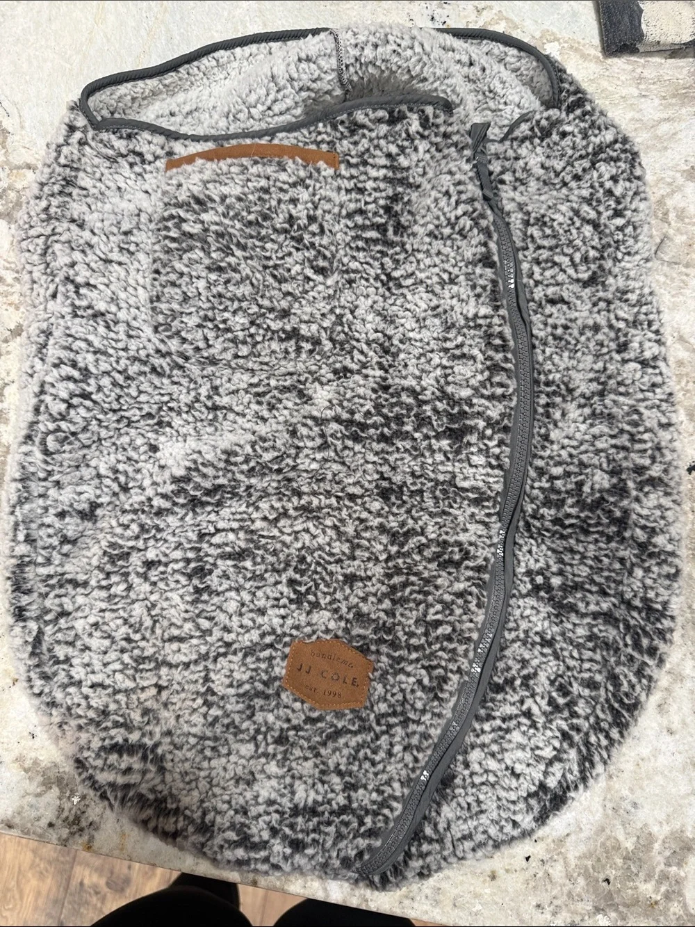 JJ Cole Plush Sherpa carrier / car seat cover
